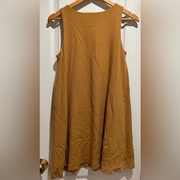 New with tags!!!  Ultra Soft and comfortable mustard color dress size XS - Picture 9 of 11